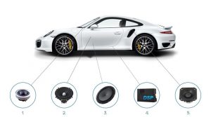 Porsche 911 audio upgrade